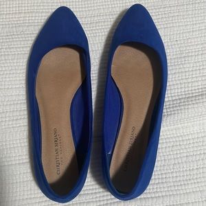 Christian Siriano royal blue flats